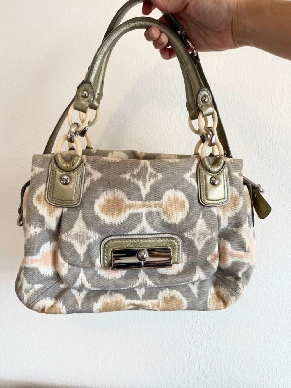 Coach Kristin Op Art i-Cat Handbag